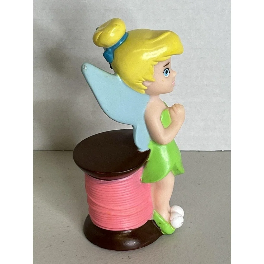 Disney‎ Parks Exclusive Bath  Toy Tinkerbell On Spool of Thread Figure 5